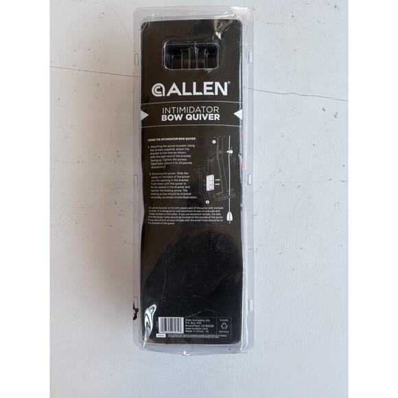 Allen Intimidator Bow Quiver 7031A Holds 4 Carbon Aluminum or Fiberglass Arrows - Picture 2 of 2
